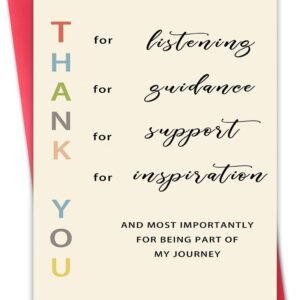 Funny Thank You Card to Teacher,Unique Appreciation Thank You Gifts for Mentor, Coach, Educator,Friends, Great Thank You Gift Ideas for Women Men,Thank You Gift for Mom Dad